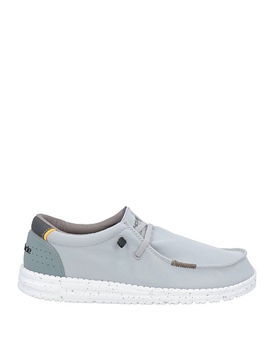 HEY DUDE Laced shoes Light grey Textile fibers