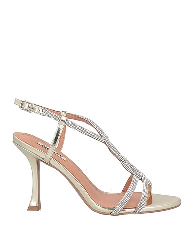 BIBI LOU Sandals Platinum Textile fibres