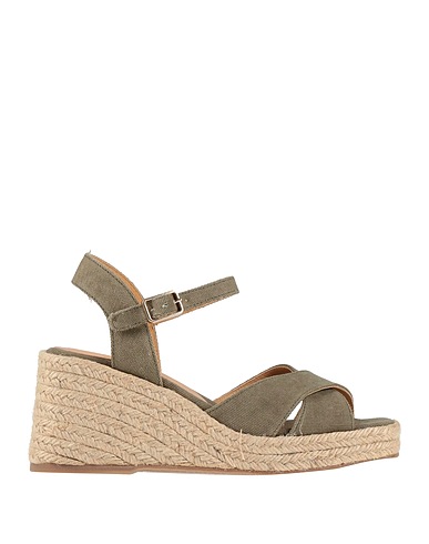 CASTAÑER Espadrilles Militärgrün Gewebefasern