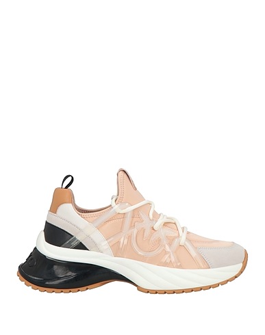 PINKO Sneakers Light pink Leather, Textile fibres
