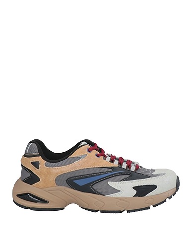 D.A.T.E. Sneakers Grau Leder, Gewebefasern