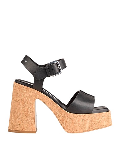 STELLA McCARTNEY Sandals Black Textile fibres