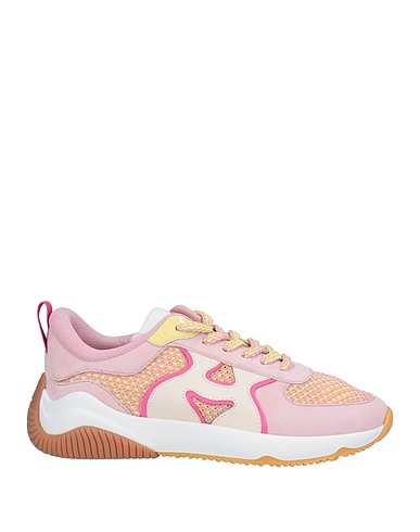 HOGAN Sneakers Light pink Leather, Textile fibers