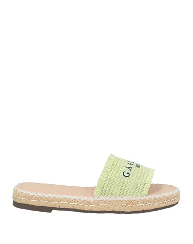 GAëLLE Paris Espadrilles Light green Natural raffia
