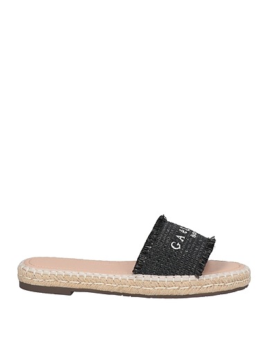 GAëLLE Paris Espadrilles Black Natural raffia