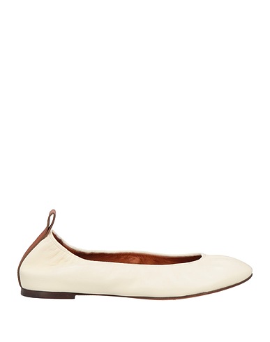 LANVIN Ballet flats Off white Leather