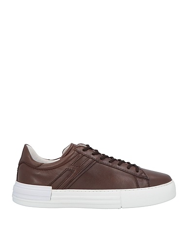 HOGAN Sneakers Dark brown Leather