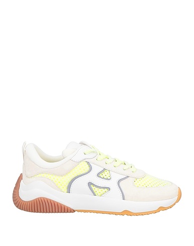 HOGAN Sneakers Off white Leder, Gewebefasern