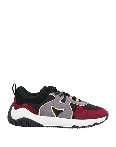 HOGAN Sneakers Burgundy Textile fibres, Leather