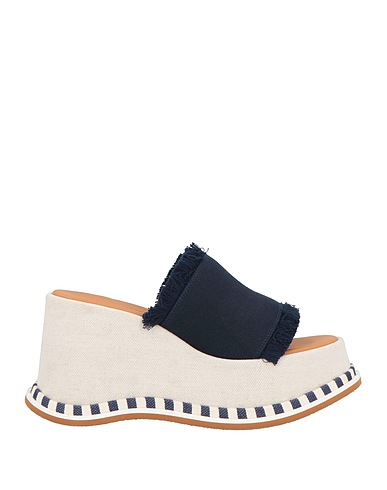 SEE BY CHLOÉ Sandals Midnight blue Textile fibers