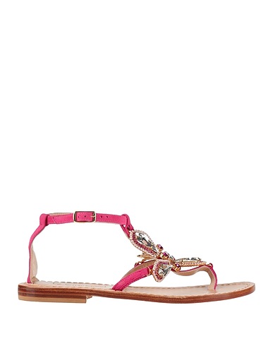 LE SIRMIONESI Infradito Fucsia Pelle