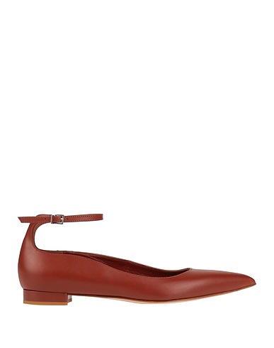 SERGIO LEVANTESI Ballet flats Brown Leather