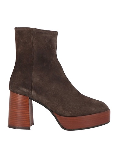 L'ARIANNA Ankle boot Dark brown Leather