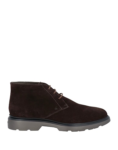 HOGAN Ankle boot Dark brown Leather