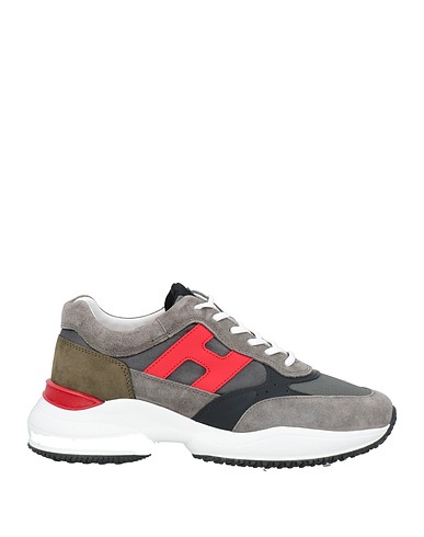 HOGAN Sneakers Grey Textile fibres, Leather