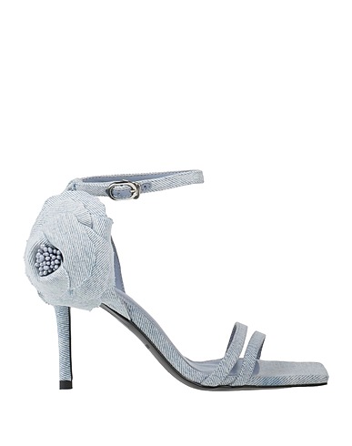MISS SIXTY Sandals Blue Textile fibres