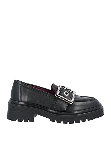 APEPAZZA Loafers Black Leather