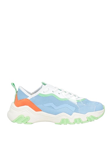 BALDININI Sneakers Sky blue 100% Rubber, Textile fibers