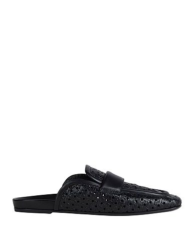 HALMANERA Mules and clogs Black Leather