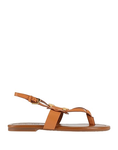 SEE BY CHLOÉ Flip flops Tan Calfskin