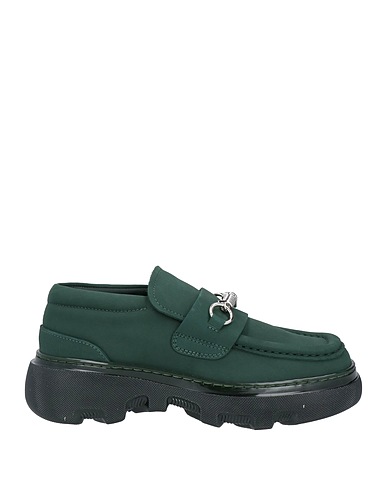 BURBERRY Loafers Dark green Leather