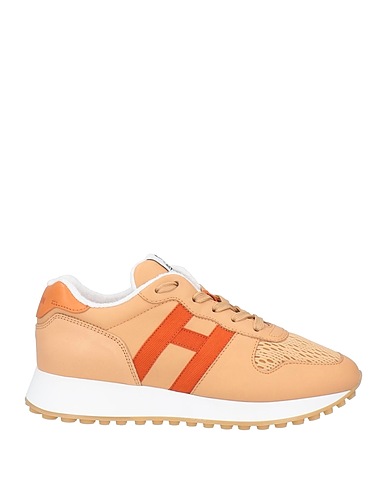 HOGAN Sneakers Sand Leather, Textile fibers