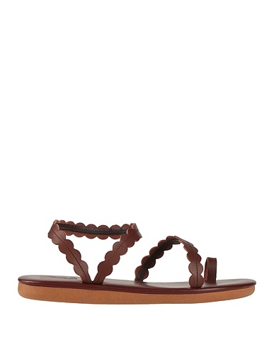 ANCIENT GREEK SANDALS Flip flops Dark brown Cowhide