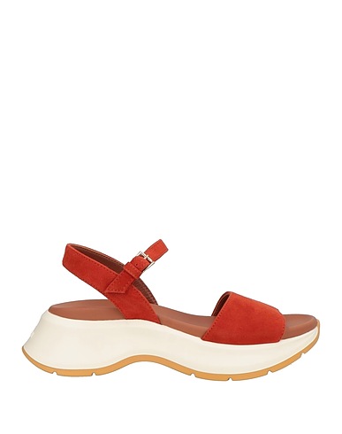 HOGAN Sandals Rust Leather