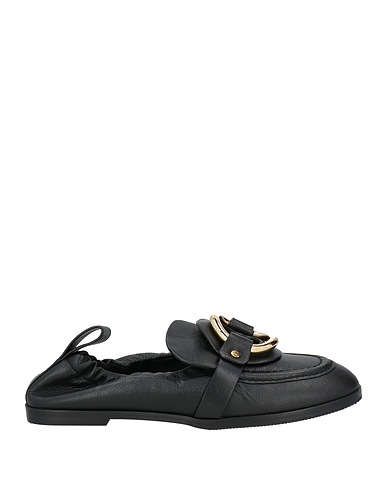 SEE BY CHLOÉ Loafers Black Goat skin