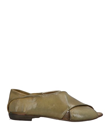 SILVANO SASSETTI Ballerine Verde militare Pelle