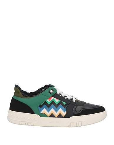 MISSONI Sneakers Dark green Textile fibres