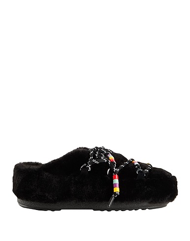 MOON BOOT Mule e zoccoli MB MULE FAUX FUR BEADS
 Nero 100% Poliestere
