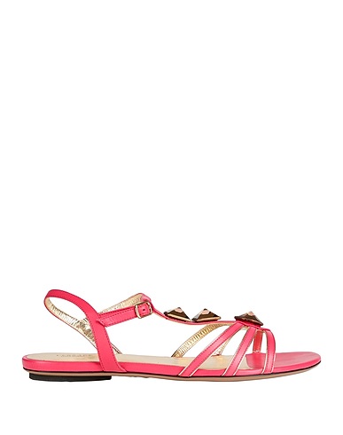 VERSACE Sandals Fuchsia Leather