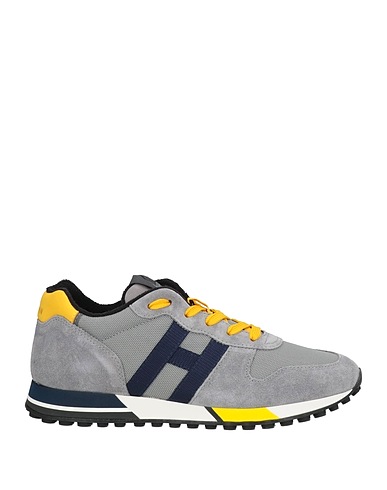 HOGAN Sneakers Grigio Pelle, Fibre tessili