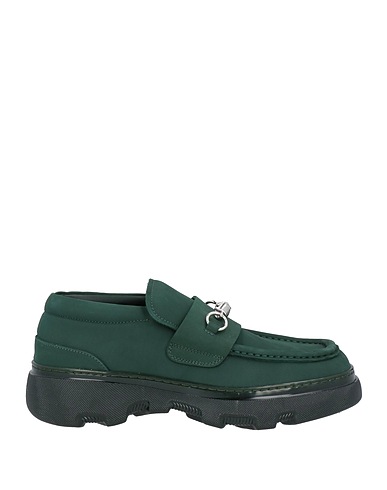 BURBERRY Loafers Dark green Textile fibres