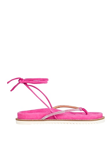 CB FUSION Flip flops Fuchsia Leather, Other Fibres