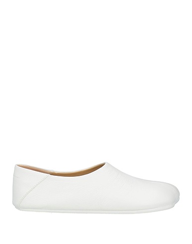 MM6 MAISON MARGIELA モカシン ホワイト 革（なめし加工）