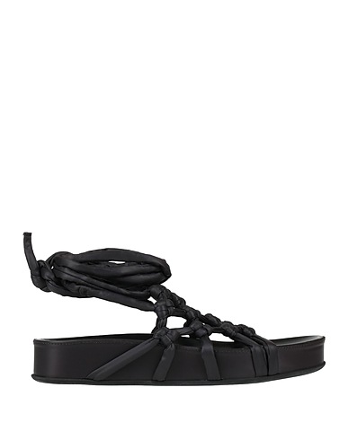 PATRIZIA BONFANTI Sandals Black Textile fibers