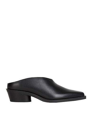 PROENZA SCHOULER ミュール＆サボサンダル ブラック 牛革（カーフ）