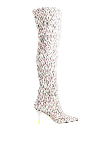 MSGM Stiefel Weiß Gewebefasern