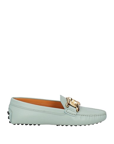 TOD'S Loafers Sage green Leather