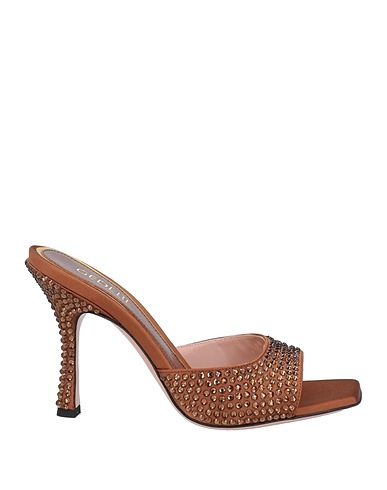 GEDEBE Sandals Brown Textile fibers