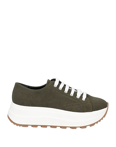 TWINSET Sneakers Military green Textile fibres