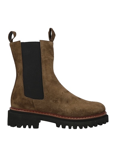 LE GAZZELLE Stiefelette Militärgrün Leder