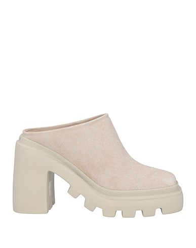 VIC MATIĒ Mules and clogs Light grey Leather