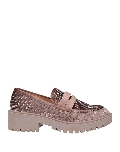MENBUR Loafers Taupe Textile fibers