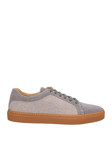 FEDELI Sneakers Grigio Pelle, Fibre tessili