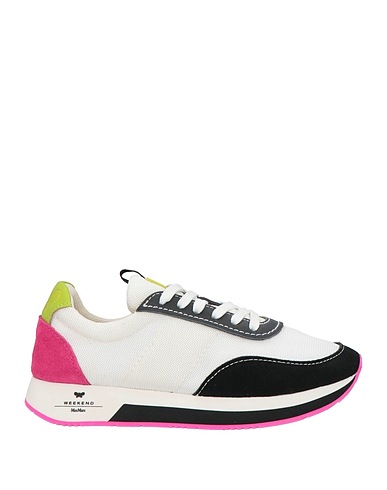 WEEKEND MAX MARA Sneakers White Textile fibres, Leather