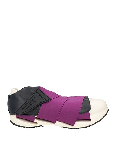 FESSURA Sneakers Magenta Calfskin, Rubber, Textile fibers