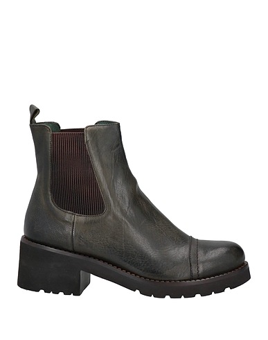 CALPIERRE Ankle boot Military green Leather